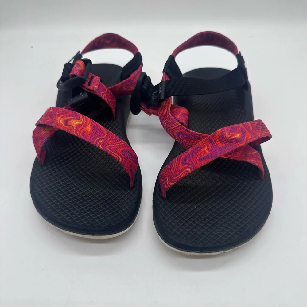 Chaco Z/Cloud Multicolor Sandals with Black Sole Size 6